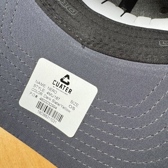Cuater Travis Mathew Nero Snapback Golf Hat Dark Slate Yellow One Size NWT! - Picture 4 of 6